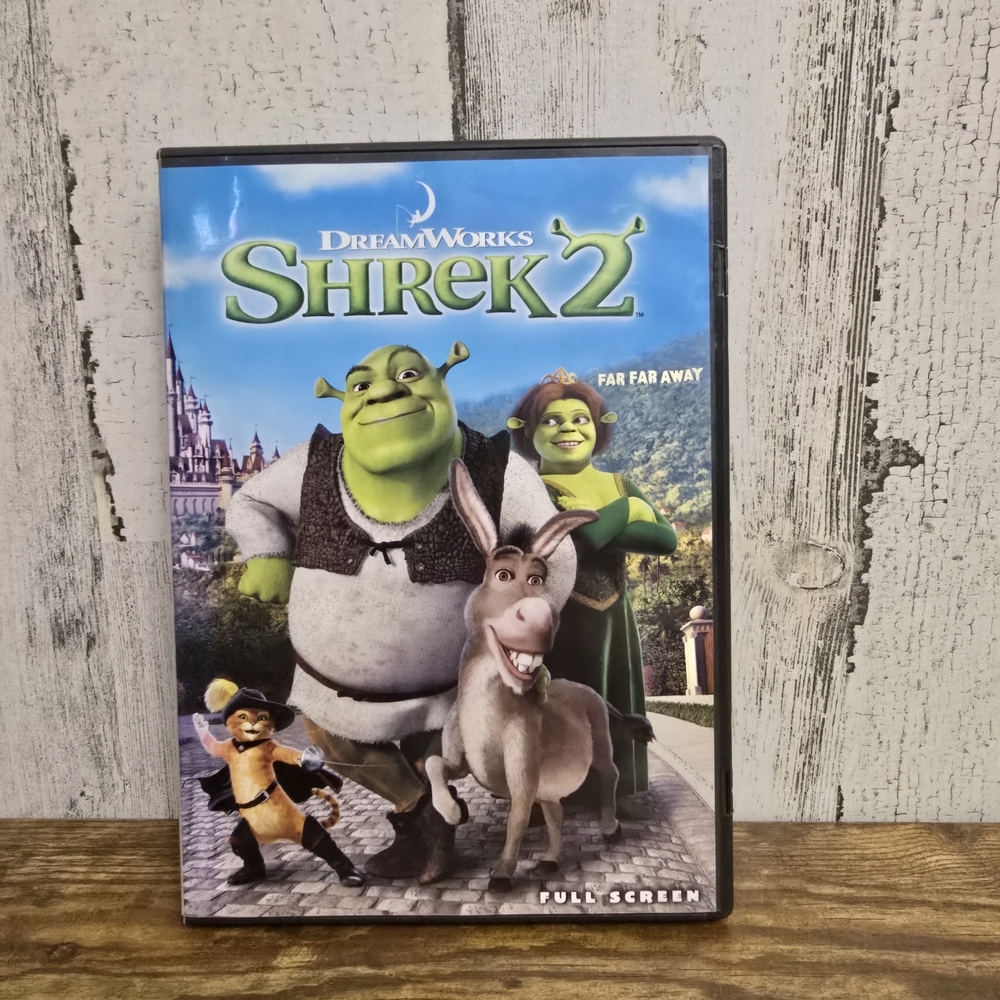 Dreamworks Shrek 2 DVD with Green and Brown Cover
